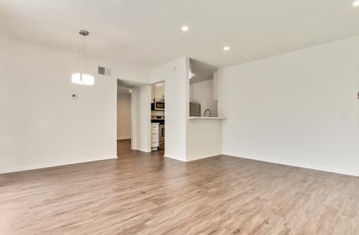Dining area  With Hardwood Style Floors