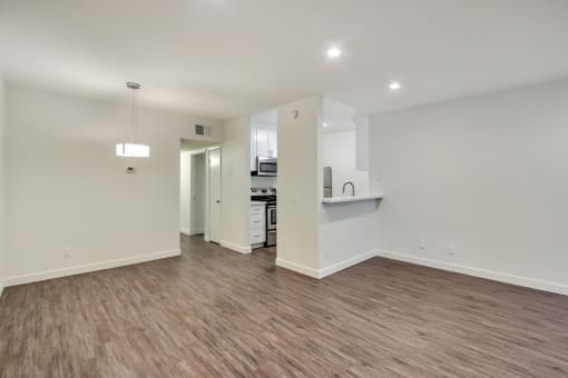 Dining Area With Hardwood Style Floors