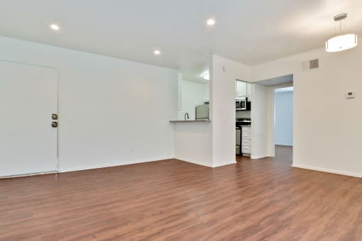 Dining Area With Wood Inspired Floors
