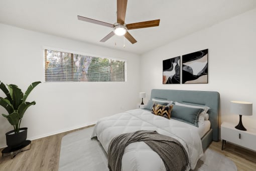 the residence with ceiling fan