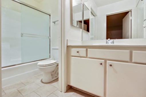 Bathroom with Shower and Tub Combo