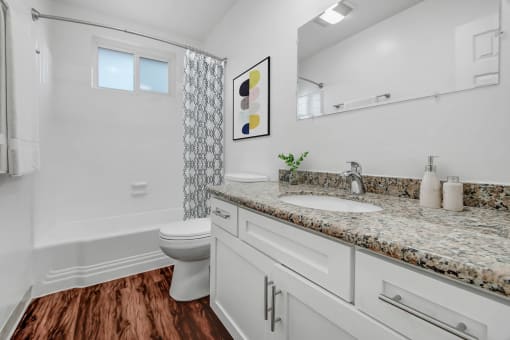 a bathroom with a sink and a toilet