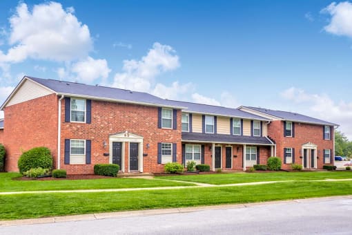 Exterior Building at  Addison on Main with beautifully landscaped grounds