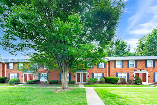Exterior of an apartment building at Mount Vernon.