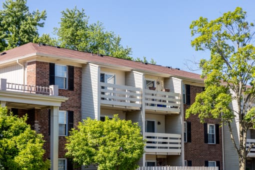 Balcony at Cambridge Square Apartments in Beech Grove,IN