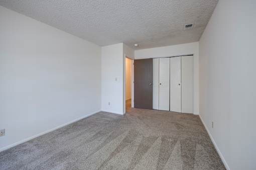 Bedroom with closet in a 2 bedroom apartment at Regency Park Apartments