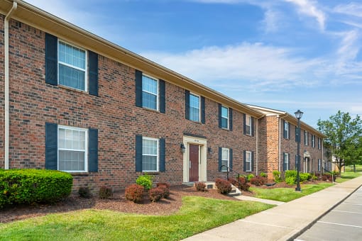 Exterior view of Carriage House Apartments in New Albany.