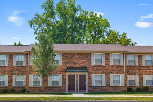 our apartments are located in a large brick building