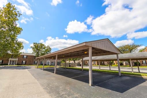 Carport at Briarwood Apartments, Columbus, IN.