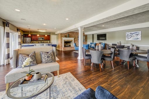 Resident Clubhouse and Kitchen at Somerset Lakes