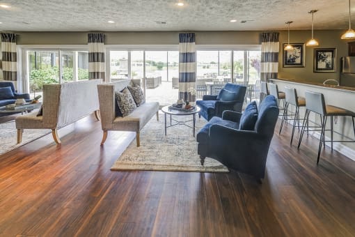 Resident Clubhouse and Kitchen at Somerset Lakes