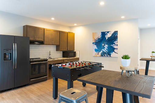 Clubhouse kitchen at Northwood on the Trail.