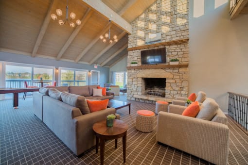 Clubhouse at Somerset Lakes with Comfortable Seating