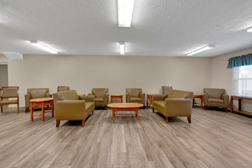 Community clubhouse at Briarwood Apartments in Lexington.