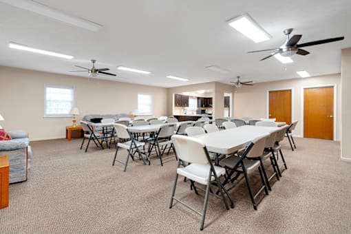 Community room at Briarwood Apartments in Lexington.