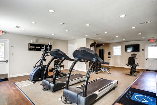 Fitness center at Archer's Pointe.