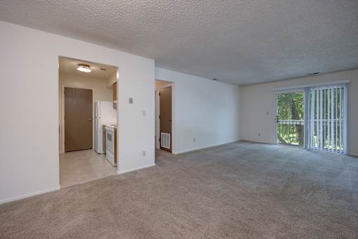Living Room and Kitchen in a 2 bedroom apartment at Regency Park Apartments