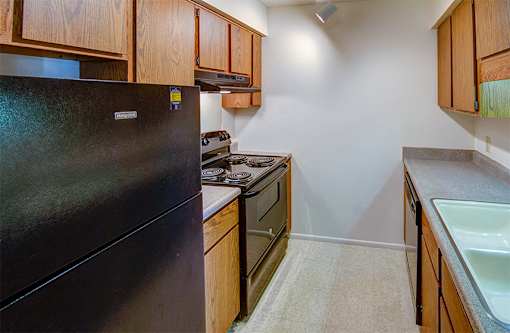 One Bedroom Kitchen at Briarwood Toledo