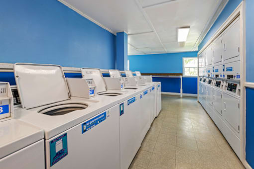 On-site laundry facility at Bradford Lake Apartments.