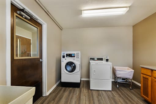 Laundry facility at Fairington Apartments in Lafayette.