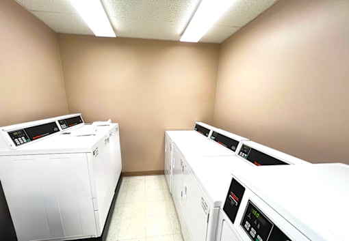On-site laundry facility at Kentwood Square Apartments.