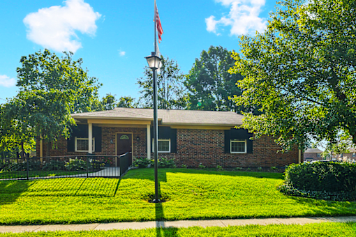 Leasing office at Jamestown Apartments in Seymour, Indiana.