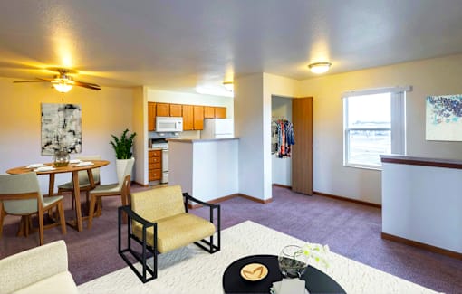 Spacious living room  at Copper Gate, Indiana, 47909