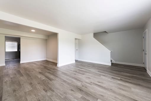 Spacious living room in a townhome at Northwood on the Trail.