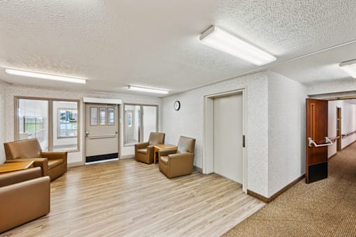 Social lobby at Fairington Apartments, South Bend, IN