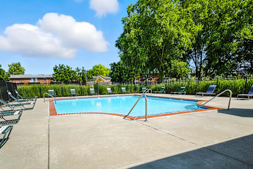 Swimming pool at Ashton Pointe Apartments.