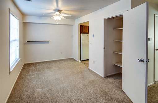Two Bedroom Dining Room with hall closet or pantry.