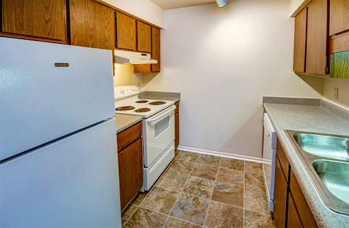 Two Bedroom Kitchen at Briarwood Toledo