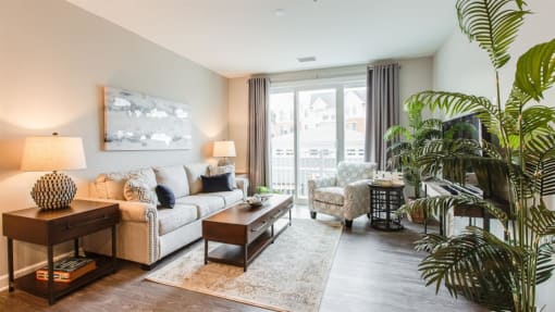 Modern Living Room at Westport Apartments, Norfolk