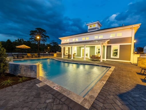 Twilight Pool at Westport Apartments, Virginia