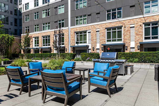 Open Rooftop Patio at The Lyric Apartments, Washington, 98102