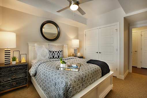 Primary Bedroom at Liberty Crest Apartments, Salt Lake City, UT