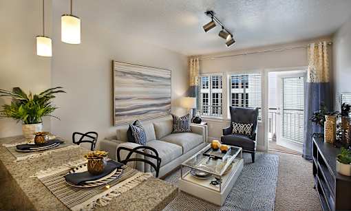 Living Room at Liberty Crest Apartments, Salt Lake City, 84111