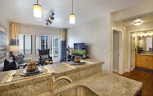 Modern Kitchen at Liberty Crest Apartments, Utah, 84111