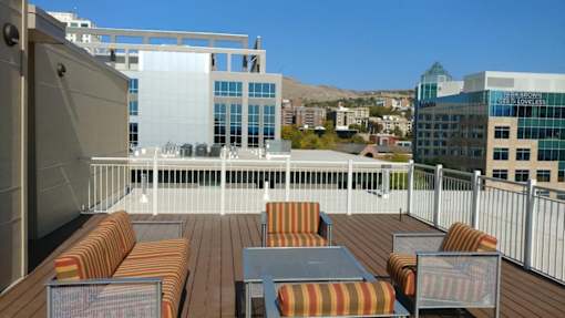 Rooftop Deck at Liberty Crest Apartments, Salt Lake City, UT