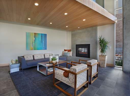 Resident Lounge at Liberty Crest Apartments, Salt Lake City, Utah