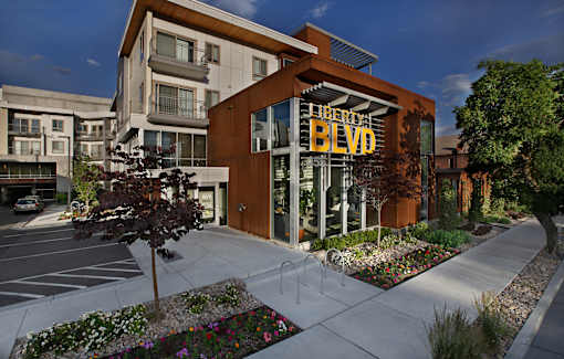 Liberty Blvd Apartments, Salt Lake City, UT, Entrance, A modern building with the sign