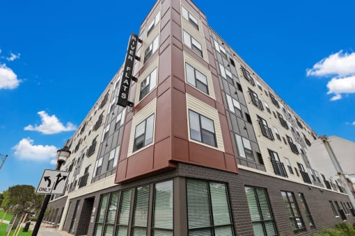 The exterior of River Flats Apartments 200 N Jackson Street  Janesville, WI 53548