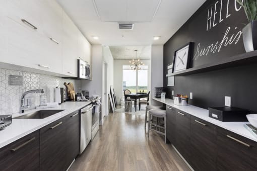 modern kitchen with stainless steel at Lake Nona Pixon, Florida, 32827