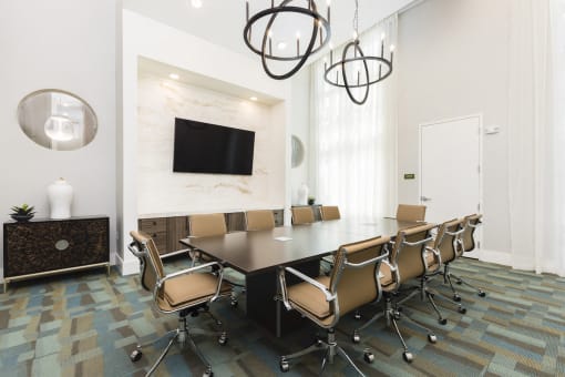 Conference room with large table and rolling chairs  in Bradenton, FL 34211