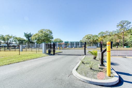 Controlled Access Gate in front of Morris Manor in Jacksonville