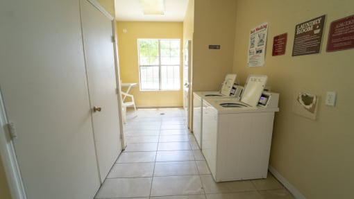 Laundry Center with washers and dryers