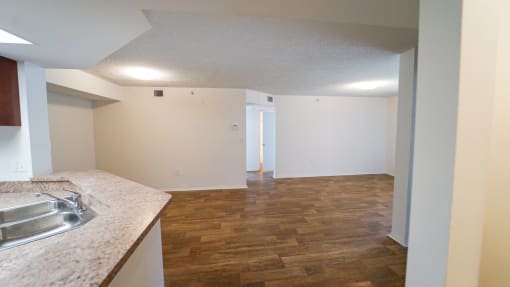 Room with Hardwood Style Flooring and Window