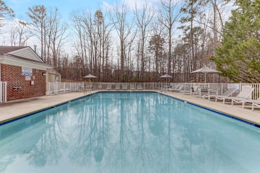 the swimming pool at our apartments