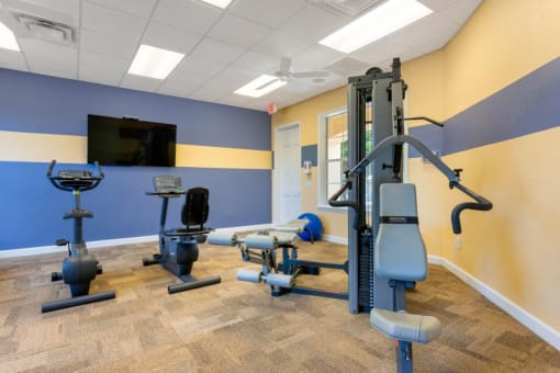 Fitness Center with Exercise Equipment