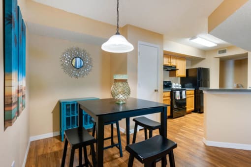 Furnished Dining Room off Kitchen with Open Layout